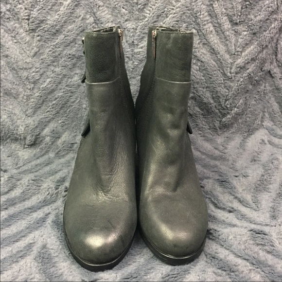 Vince Camuto Hinnegan Black Leather Ankle Boot 7.5 - Picture 4 of 8